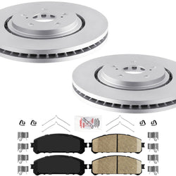Front Coated Disc Brake Rotors Ceramic Pads For Toyota Rav4 Prime 2021-2023