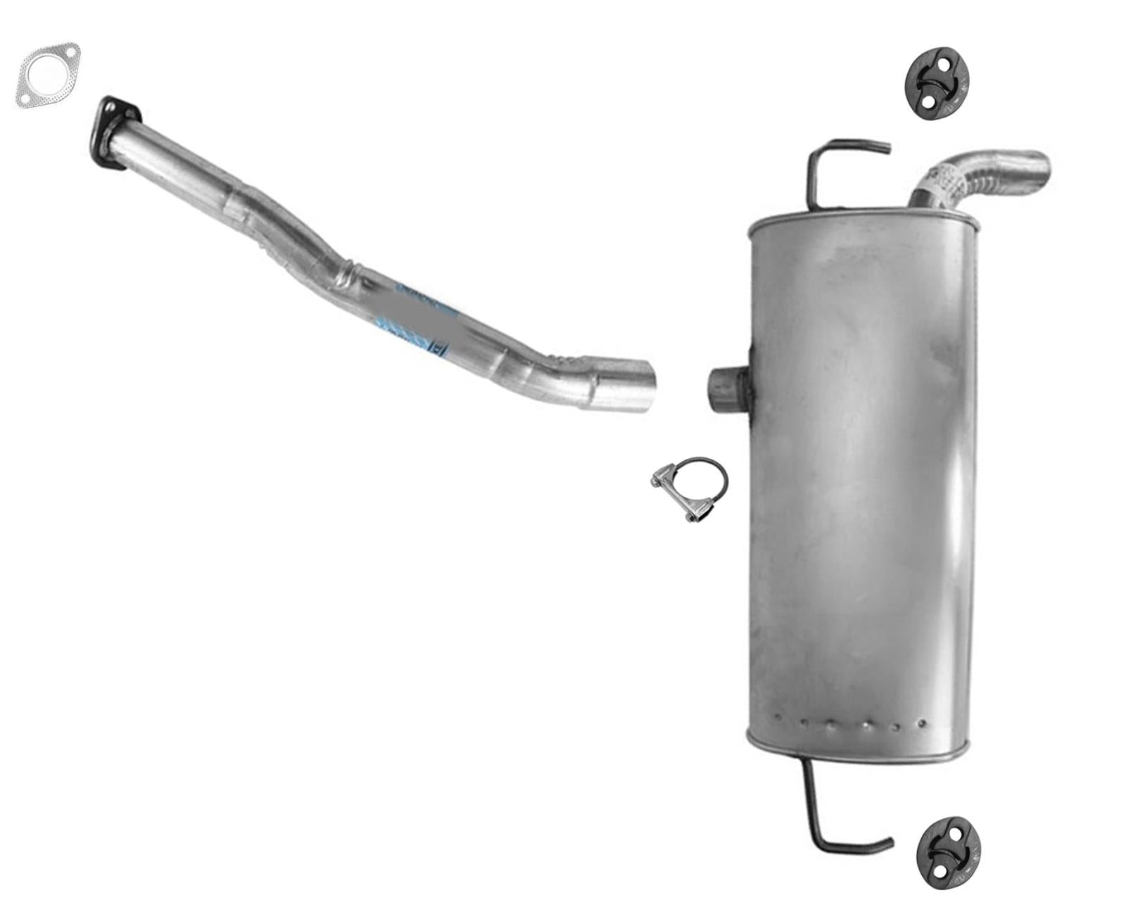 Rear Muffler w/ Gasket Hangers for 2010-2013 Hyundai Tucson 11-12 KIA Sportage