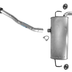 Rear Muffler w/ Gasket Hangers for 2010-2013 Hyundai Tucson 11-12 KIA Sportage