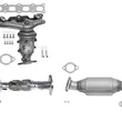 Catalytic Converters w/ Front Flex Pipe for Hyundai Tucson 2.4L 2010-2013