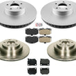 Front Rear Rotors & Brake Pads fits for Subaru Impreza WRX 2.5L Turbo 06-07