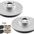 Front Coated Disc Brake Rotors Ceramic Pads For Subaru Impreza WRX 2006-2007