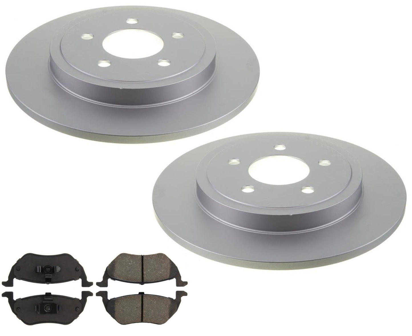 Para rotores de freno trasero Ford Escape 2005-2010 y pastillas de cerámica con frenos de disco traseros.