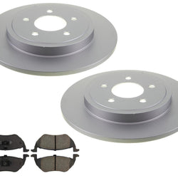 For 2005-2010 Ford Escape Rear Brake Rotors & Ceramic Pads With Rear Disc Brakes