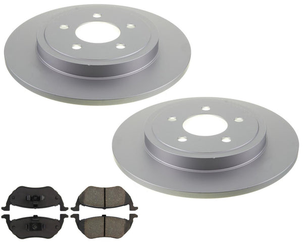 For 2005-2010 Ford Escape Rear Brake Rotors & Ceramic Pads With Rear Disc Brakes
