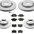For 1998-2009 Beetle With 280MM Front & Rear Coated Rotors & Ceramic Pads