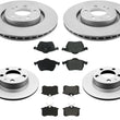 For 280MM Front & Rear Coated Rotors Brake Pads For Volkswagen Jetta 1.8L 01-05
