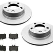 Rear Brake Rotors & Ceramic Pads For Audi TT Front Wheel Drive 2000-2006