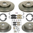 High Carbon Performance Brake Rotors Pads and Shoes For 07-12 Acura RDX AWD