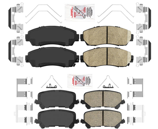 For Honda Passport 2019-2022 AmeriPRO Front & Rear Ceramic Brake Pads