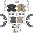 AME Ceramic Front Rear Disc Brake Pads and Shoes for 07-12 Acura RDX AWD