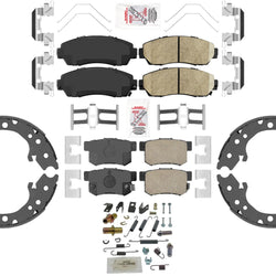 AME Ceramic Front Rear Disc Brake Pads and Shoes for 07-12 Acura RDX AWD