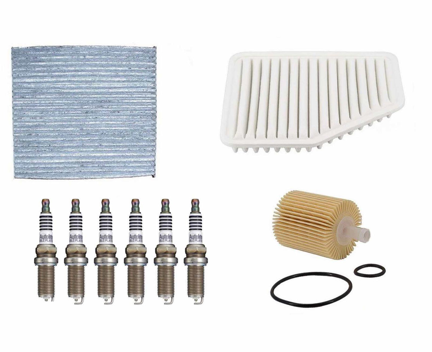 Spark Plugs Air Filter Cabin Air Filter Oil Filter for Lexus GS300 V6 3.0L 2006