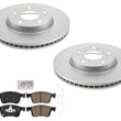 Front GEO-Coated Rotors & Pads For Honda Accord 2.0L Turbo 2018-2022
