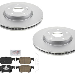 Front GEO-Coated Rotors & Pads For Honda Accord 2.0L Turbo 2018-2022