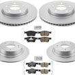 Front & Rear GEO-Coated Rotors & Pads For Honda Accord 2.0L Turbo 2018-2022