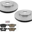 Front GEO-Coated Rotors & Pads For Honda Accord 2.0L Hybrid 2018-2022