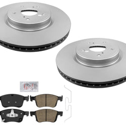 Front GEO-Coated Rotors & Pads For Honda Accord 2.0L Hybrid 2018-2022