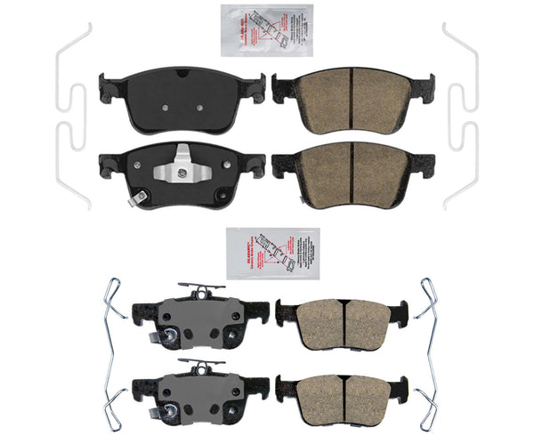 Front & Rear AmeriBRAKES Ceramic Brake Pads For Honda Civic SI 2022-2023