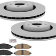Front 350MM Coated Disc Brake Rotors & Ceramic Pads For Grand Cherokee 2022-23