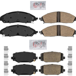AmeriPro Premium Front & Rear Ceramic Disc Brake Pads For Grand Cherokee 22-23