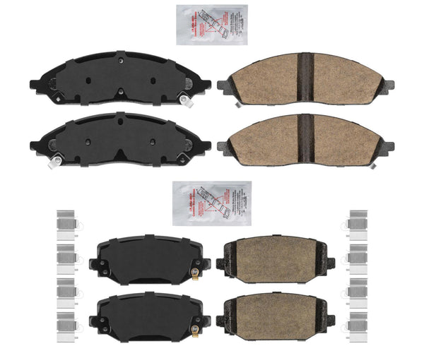 AmeriPro Premium Front & Rear Ceramic Disc Brake Pads For Grand Cherokee 22-23