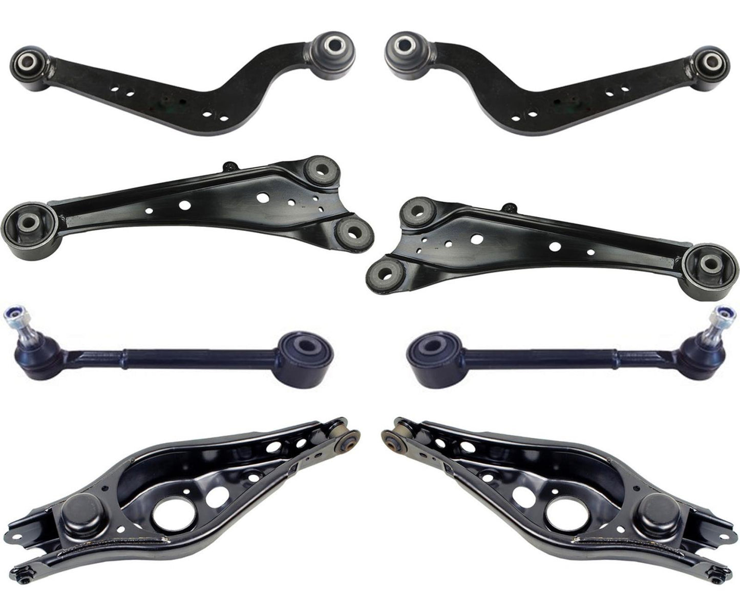 Rear Lower Upper & Trailing Control Arms W/ Bushings For Toyota Rav4 2011-2018