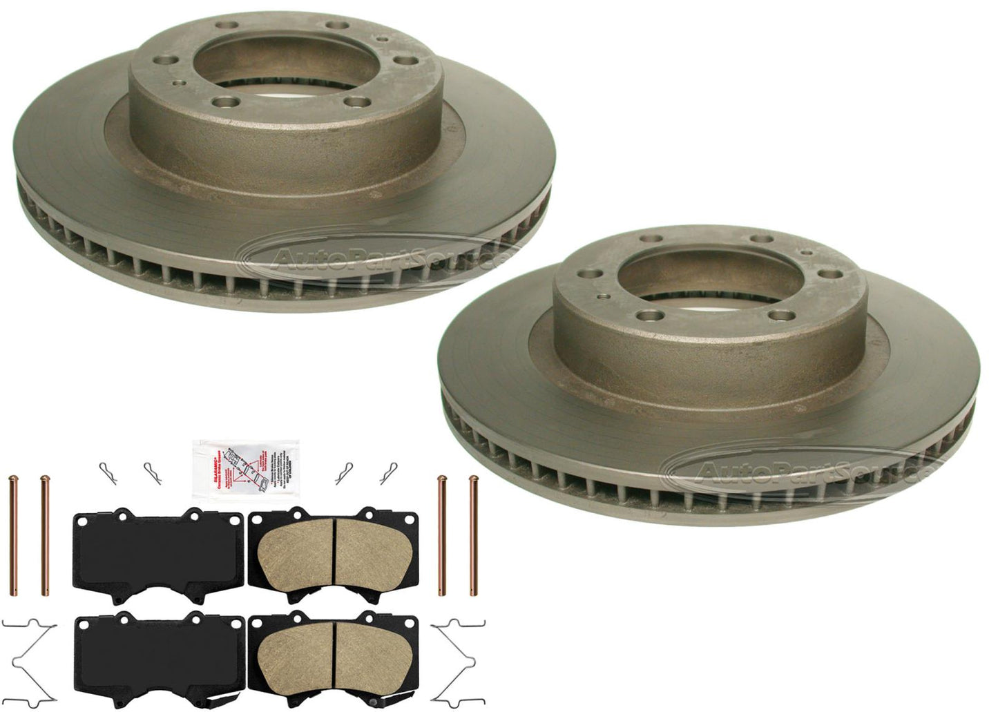 Hardware de pastillas de rotores de freno de disco todoterreno para Toyota Tacoma 2005-2022 4x4 6 Lug