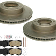 Off Road Disc Brake Rotors Pads Hardware for Toyota Tacoma 2005-2022 4x4 6 Lug