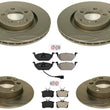 For Volkswagen Beetle 98-09 W/ 280MM Front & Rear Performance Rotors Brake Pads
