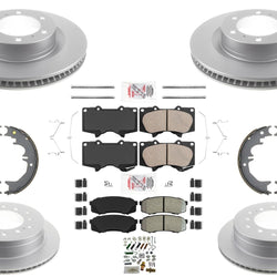 Coated Disc Brake Rotors Pads Hardware Brake For Toyota 4 Runner GX460 2010-2022