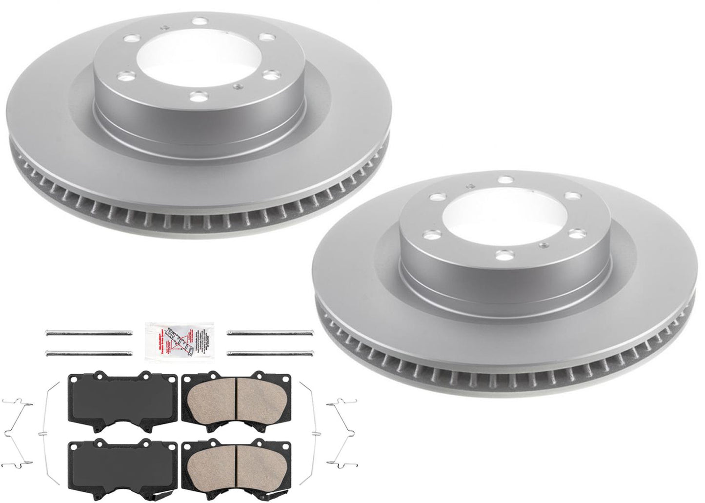 Pastillas de freno de disco recubiertas, freno de Hardware para Toyota 4 Runner GX460 2010-2022