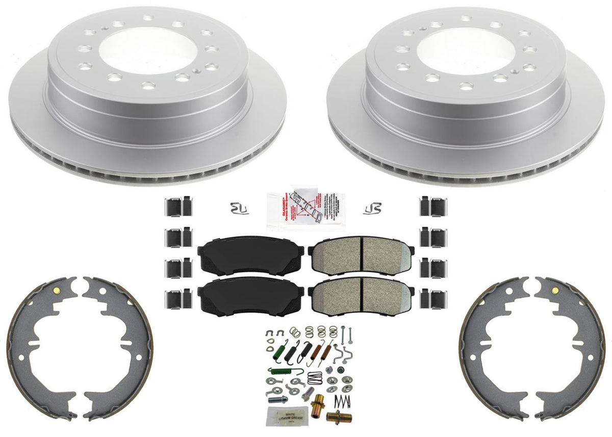 Pastillas de freno de disco recubiertas, freno de Hardware para Toyota 4 Runner GX460 2010-2022