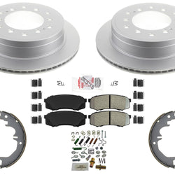 Coated Disc Brake Rotors Pads Hardware Brake For Toyota 4 Runner GX460 2010-2022