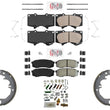 Disc Brake Pads w/ Parking Brake Hardware For Toyota 4 Runner GX460 2010-2022