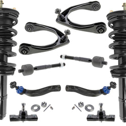 Front Struts Control Arms Tie Rods Ball Joints For IS350 11-13 All Wheel Drive