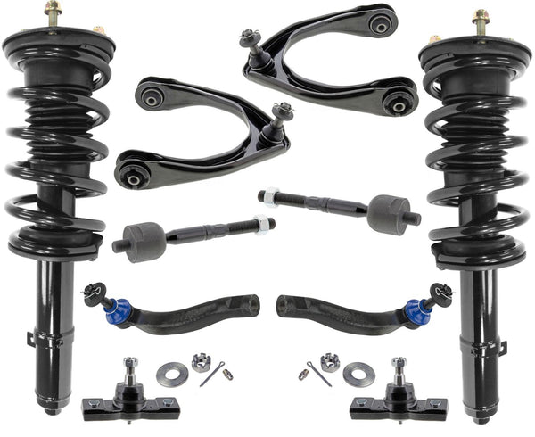 Front Struts Control Arms Tie Rods Ball Joints For IS350 11-13 All Wheel Drive