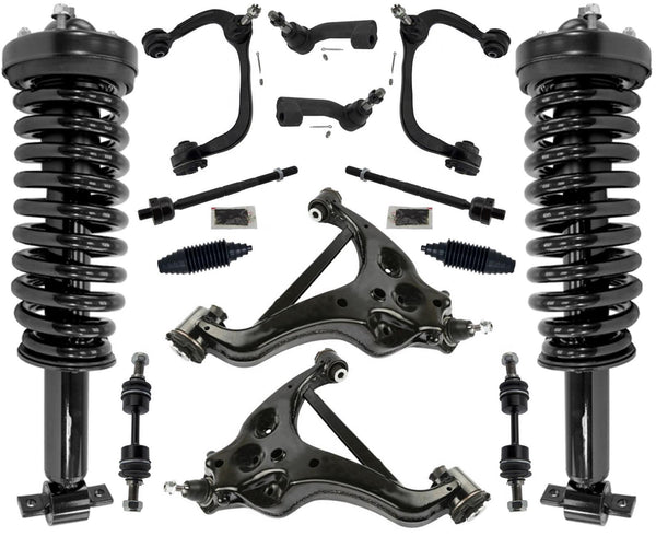 Front Complete Strut Control Arms Tie Rods & Links For Ford Expedition 14-2017