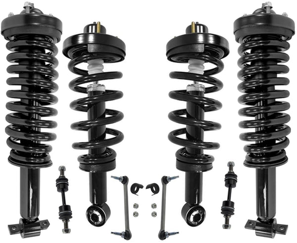 Front & Rear Complete Strut W/ Coil Springs & Links For Ford Expedition 14-2017