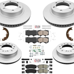 Coated Disc Brake Rotors Brake Pads Hardware Brake For FJ Cruiser 2007-2014