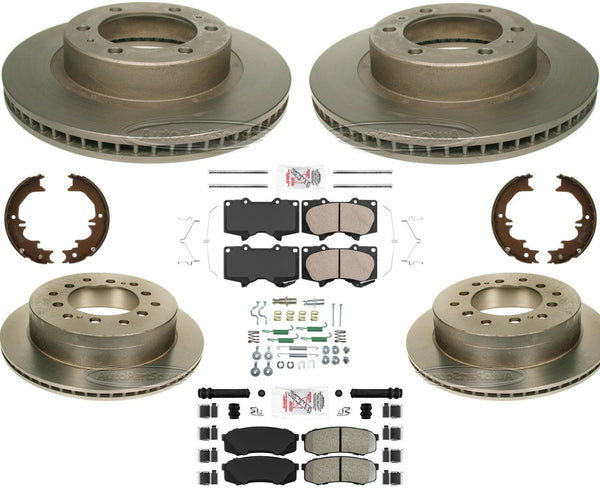 Rotores de freno de disco de rendimiento, pastillas de freno, freno de Hardware para FJ Cruiser 2007-2014