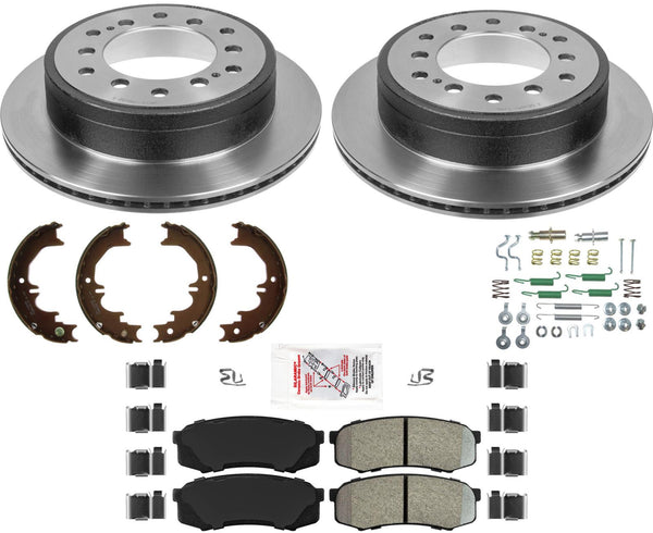 Rear Performance Disc Brake Rotors Pads Brake For Toyota 4 Runner GX460 10-22