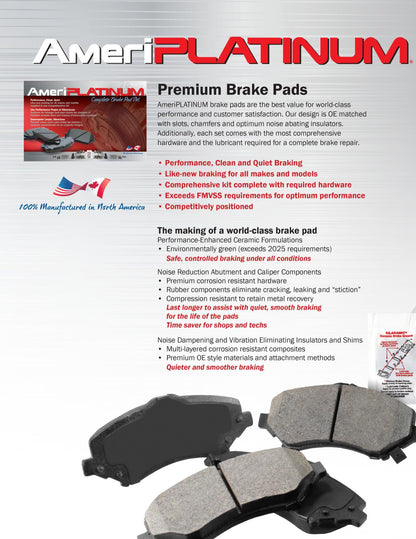 Hardware de pastillas de freno de disco de rotores de freno de rendimiento para Honda CR-V CRV 17-22