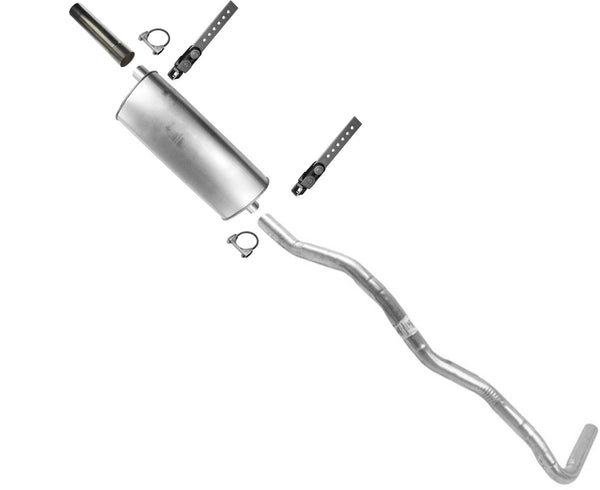 For Chevrolet S10 Pick Up V6 88-91 Rear Wheel Drive Weld on Muffler & Tail Pipe