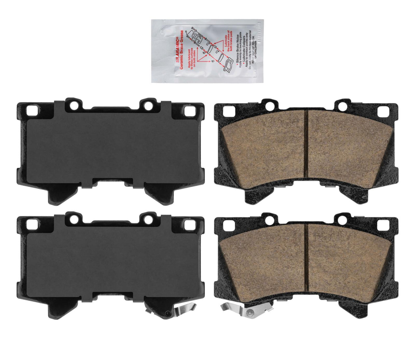 Para Toyota Tundra 2022-2023 Pastillas de freno de disco de cerámica delanteras Hardware 04465-02580