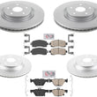 For Subaru Forester 2019-2022 Coated Disc Brake Rotors Brake Pads Hardware