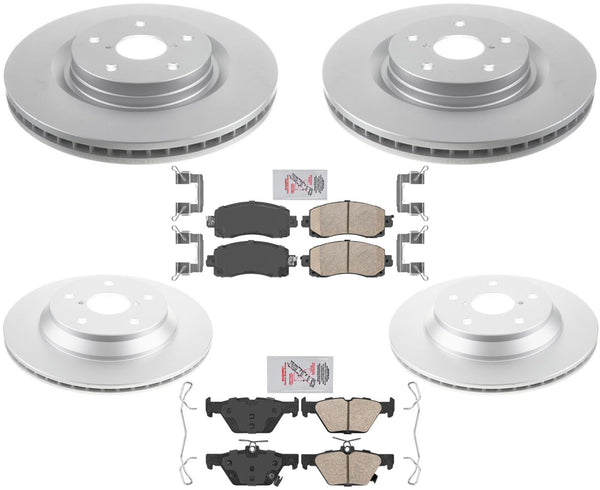 For Subaru Forester 2019-2022 Coated Disc Brake Rotors Brake Pads Hardware