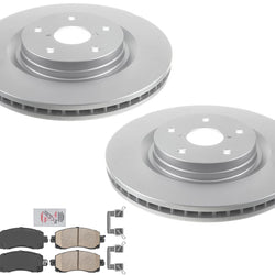 For Subaru Forester 2019-2022 Frt Coated Disc Brake Rotors Brake Pads Hardware