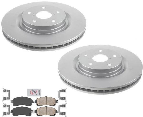 For Subaru Forester 2019-2022 Frt Coated Disc Brake Rotors Brake Pads Hardware