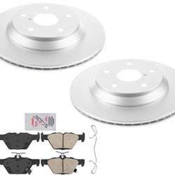 For Subaru Forester 2019-2022 Rear Coated Disc Brake Rotors Brake Pads Hardware